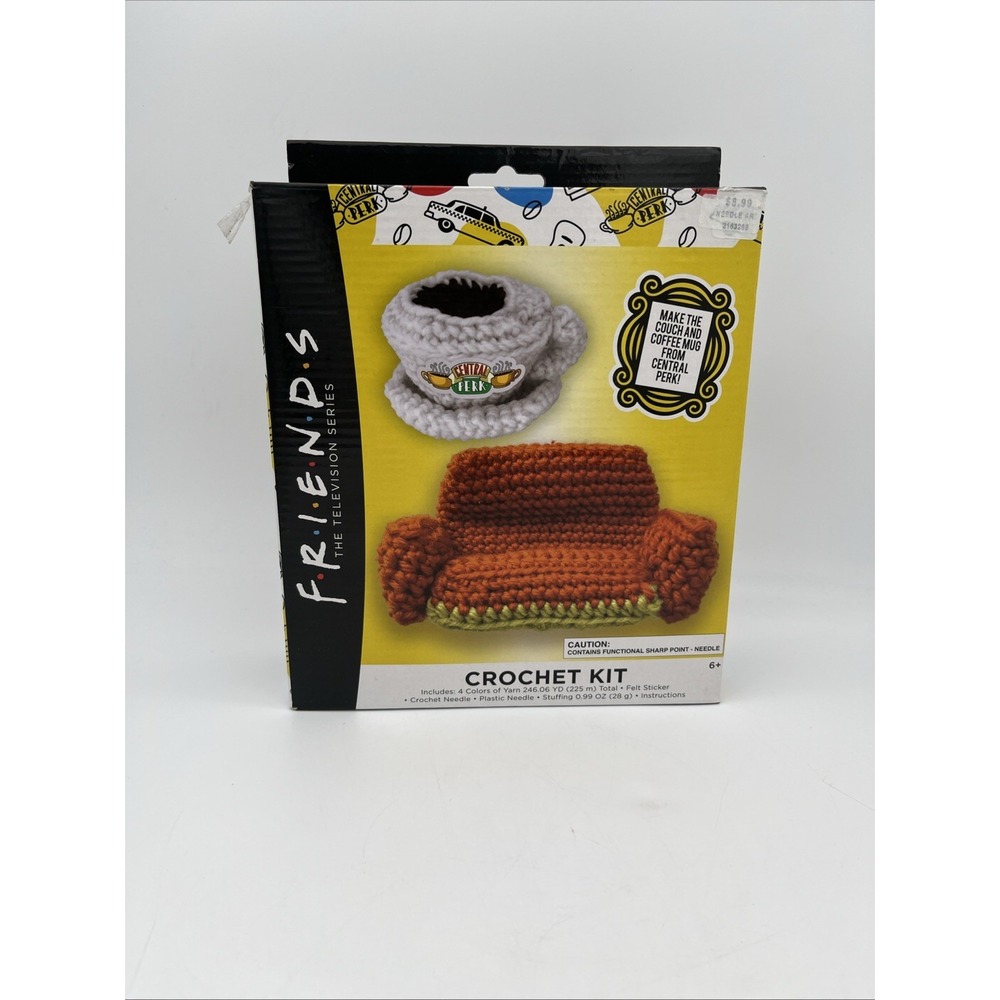 Friends TV Show Crochet Kit Orange Central Perk Couch‎ and Coffee Mug